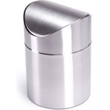 Poubelles de table Poubelles de table Poubelles Poubelles de cuisine Poubelles cosmétiques Couvercle pivotant en acier inoxydable