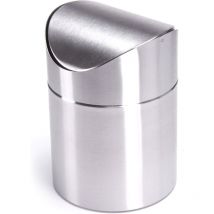 Poubelles de table Poubelles de table Poubelles Poubelles de cuisine Poubelles cosmétiques Couvercle pivotant en acier inoxydable