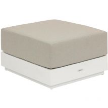 Hesperide - Pouf de jardin Allure blanc en aluminium traité en epoxy - Hespéride