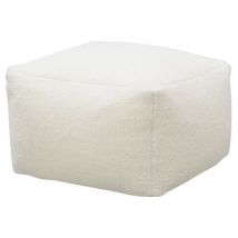 Aubry Gaspard - Pouf carré en bouclette Carré