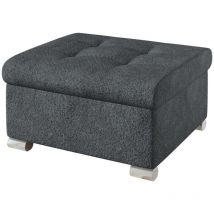 Mobilier1 - Pouf Comfivo 115, Corail 80, 41x68x70cm, Diamètre: 0, Tapisserie, Pieds: Plastique, 0