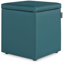 Happers - Pouf Cube Rangement Similicuir Glacier pack 2 unités Glacier