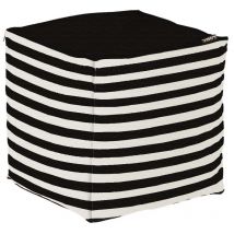 Pouf de jardin en coton 40 x 40 cm Stripes