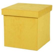 Pouf de rangement pliable