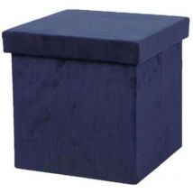Pouf de rangement pliable