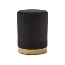 Designetsamaison - Pouf design noir - Iris