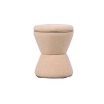 Leitmotiv - Pouf en tissu teddy Gustar