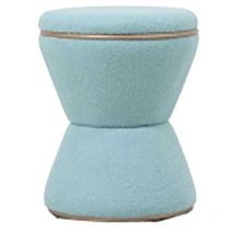 Leitmotiv - Pouf en tissu teddy Gustar