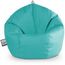 Happers - Pouf Enfant Similicuir Outdoor Turquoise