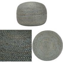 Vidaxl - Pouf fait à la main Vert olive 45 x 30 cm Jute - Pouf Design - Pouf Moderne - Pouf Jute - Pouf Confort - Pouf Déco - Home & Living