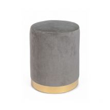 Fashion Commerce - pouf lucilla gris