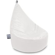 Pouf Fauteuil Similicuir Indoor Blanc Happers Enfant