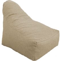 Deco Arts - Pouf fauteuil xxl d'intérieur en tissu effet lin - 120x70x90 cm - Beige