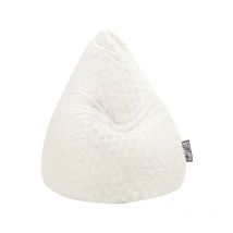 Sitting Point - Pouf Fluffy Hearts xl Blanc