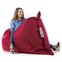 Livedeco - Pouf Géant Bordeaux BiG52 Classic 170x130 cm - Déhoussable, Intérieur/Extérieur, Rempli de Billes de Polystyrène