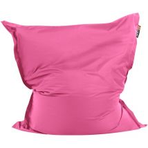 Beliani - Pouf Géant xxl 140 x 180 cm Rose Fuschia Housse Amovible à Billes Polystyrène Fuzzy