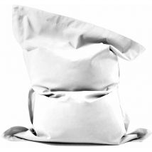 Livedeco - Pouf Géant xxl Déhoussable, Extérieur, Outdoor, Jardin, Terrasse, Voile Bateau Blanc BiG52