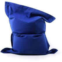 Livedeco - Pouf Géant xxl Déhoussable, Extérieur, Outdoor, Jardin, Terrasse, Voile Bateau Bleu Marine BiG52