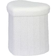 Pouf Herz Alloy, Bouclé, 34 X 28 X 35 Cm