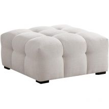 Pouf in Tessuto chiné Beige - dilome di Pascal Morabito