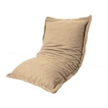 Deco Arts - Pouf Intérieur xl - Housse Sherpa (Effet Mouton) Garnissage en flocon de mousse 150x100cm - Beige