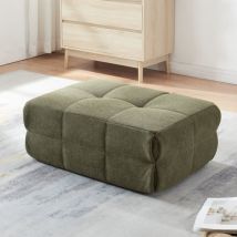 [en.casa] - Pouf Koskyvn 35 x 80 x 55 cm vert