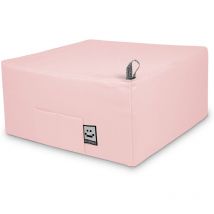 Happers - Pouf Lit 1 place Similicuir Indoor Rose Unique Rose