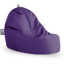 Pouf Lounge Similicuir Indoor Lilas Lilas