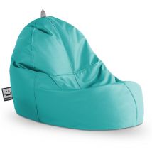 Happers - Pouf Lounge Similicuir Outdoor Turquoise