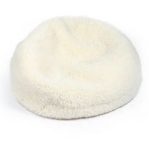Linnea - Pouf medium polyester et fausse fourrure collection soft animals mouton avec garnissage