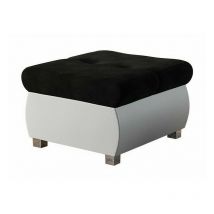 Mirjan24 - Pouf Comfivo 122, Soft 017 + Casablanca 2316, 39x60x60cm, Diamètre: 0, Tapisserie, Faux cuir, Pieds: Métal, 0