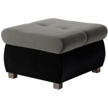 Pouf Comfivo 122, Magic Velvet 2219 + Magic Velvet 2217, 39x60x60cm, Diamètre: 0, Tapisserie, Pieds: Métal, 0