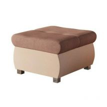 Mirjan24 - Pouf Comfivo 122, Uttario Velvet 2956 + Uttario Velvet 2955, 39x60x60cm, Diamètre: 0, Tapisserie, Pieds: Métal, 0