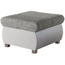 Pouf Comfivo 142, Soft 017 + Lawa 05, 39x60x60cm, Diametro: 0, Eco pelle + Arazzo, Gambe: Metallo, 0