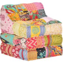 Vidaxl - Pouf modulaire Patchwork Tissu