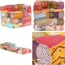 Pouf modulaire Patchwork Tissu - Canapé Modulaire - Pouf Design - Coussin Patio - Décoration Intérieure - Textile Patchwork - Home & Living
