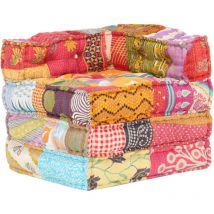 Maison Chic - Pouf modulaire Pouf de Salon Canapé Sofa Patchwork Tissu 56195
