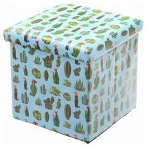 Pouf ou Coffre de rangement pliable modele Cactus