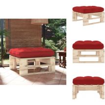 Pouf palette de jardin bois de pin imprégné - Pouf De Jardin - Pouf Palette - Mobilier De Jardin - Chaise De Jardin - Relax