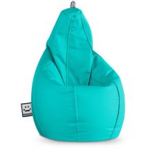 Pouf Poire Similicuir Indoor Turquoise Happers XXL