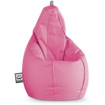 Happers - Pouf Poire Similicuir Outdoor Rose xl