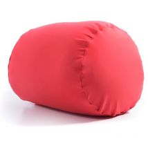 Livedeco - Pouf Repose Pieds Intérieur, Déhoussable, Salon, Chambre, Tissu Stretch élastique, Rouge BiG52
