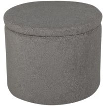 Venture Home - Pouf Dunken 51x51x43 cm Teddy Grège