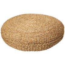 Home Styling - Pouf rond naturel Ø58x20 cm herbe de mer Home&Styling