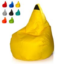 Pouf sacco pera esterno giardino colorato puff impermeabile sfoderabile Summer Colore: Giallo