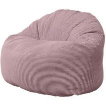Bananair - Pouf Velours Côtelé épais - 100cm Violet