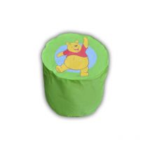 Calinuit - Pouf vert Winnie l'Ourson ø 45 cm
