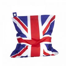 Solys - Pouf de jardin xxl polyester drapeau uk 180 x 145 cm