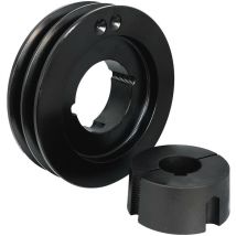 Poulie Spa 2 Gorges Dp 80mm Arbre 14mm Moyeu 1210