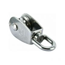 Poulie à corde, poulie en acier inoxydable 304, poulie en acier inoxydable, argent/25 mm